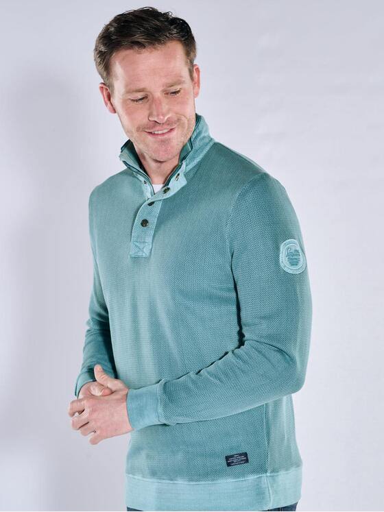 engbers Herren Sweatshirt Stehbund Petrolblau 40147