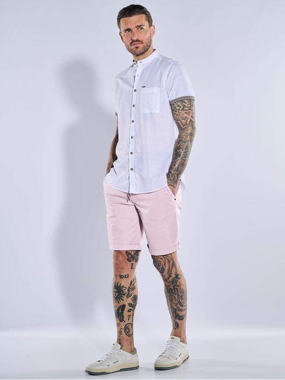 emilio adani Herren Chino-Bermuda mit Tunnelzug Violett 39092