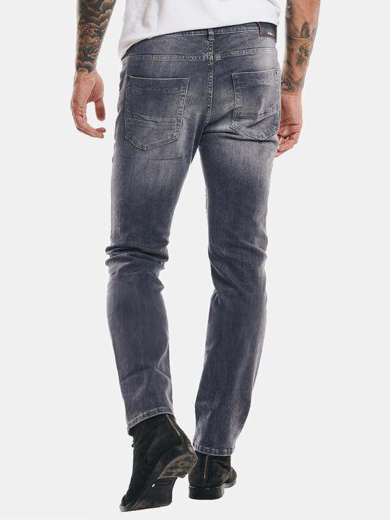 emilio adani Herren Jeans High-Stretch Grau 32420