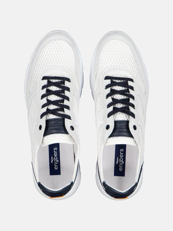 engbers Herren Sneaker atmungsaktiv Naturweiss 32606