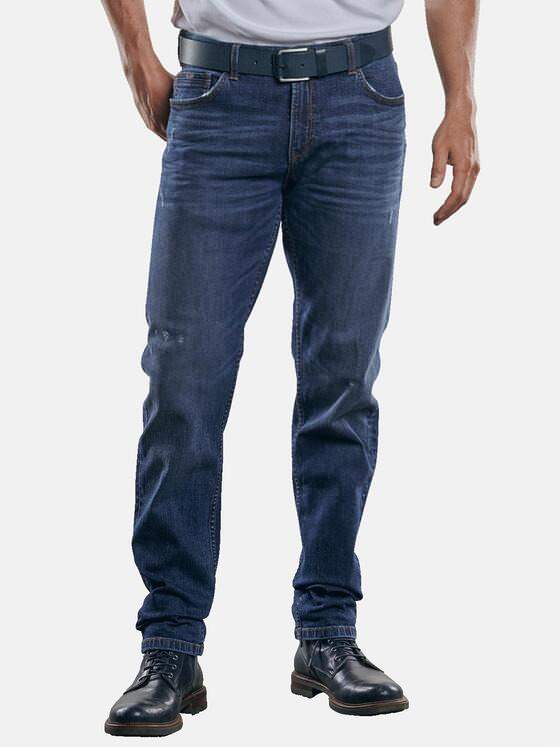 engbers Herren 5-Pocket Jeans mit Superstretch-Anteil Indigoblau 30193