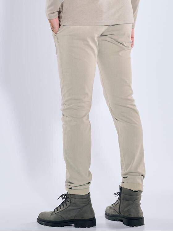 emilio adani Herren Chino mit Bundfalten Braunbeige 39114