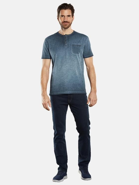 engbers Herren Henley-Shirt regular Blau 34537