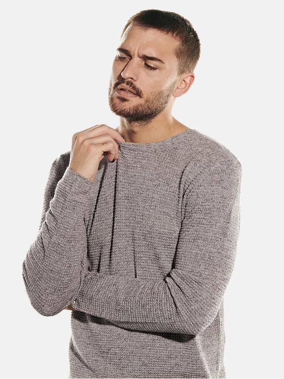 emilio adani Herren Rundhals Pullover Braun 31760