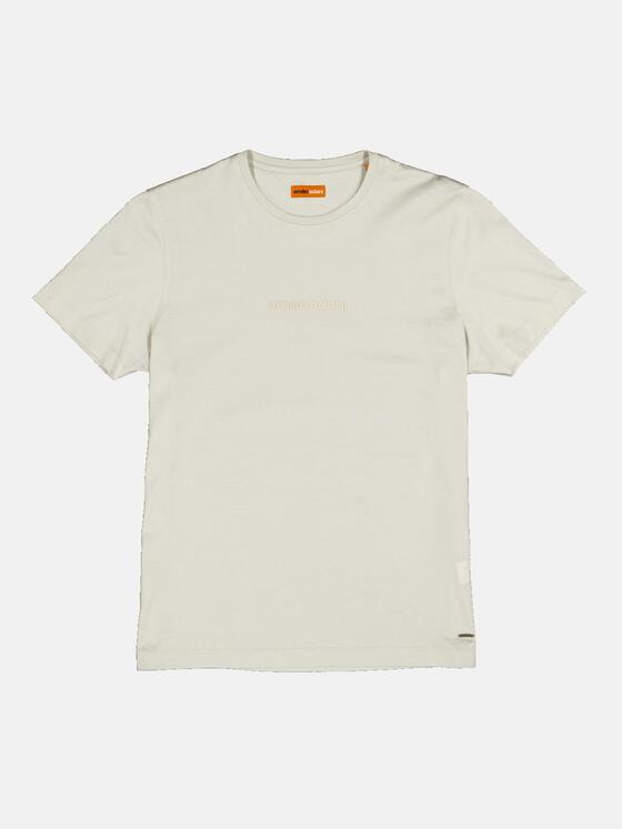 emilio adani Herren T-Shirt uni Grau 35025