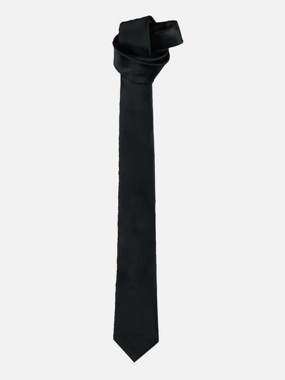 engbers Herren Krawatte uni Schwarz 34082