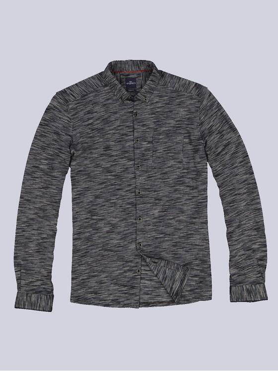 engbers Herren Langarm-Hemd meliert Anthrazit 34153