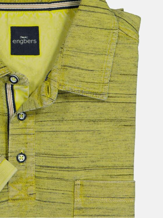 engbers Herren Polo-Shirt gestreift Hellgruen 36795