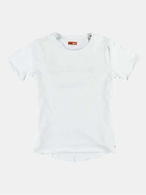 emilio adani Herren Rundhals T-Shirt Weiß 24502