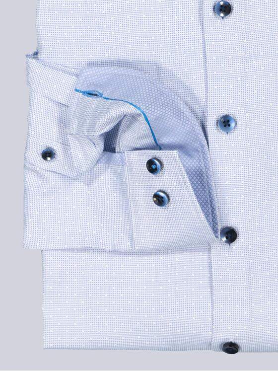 ENGBERS GERMANY Herren Langarm-Hemd in eleganter Optik Blau 35696