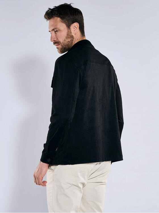 emilio adani Herren Blouson-Jacke regular Schwarz 36380