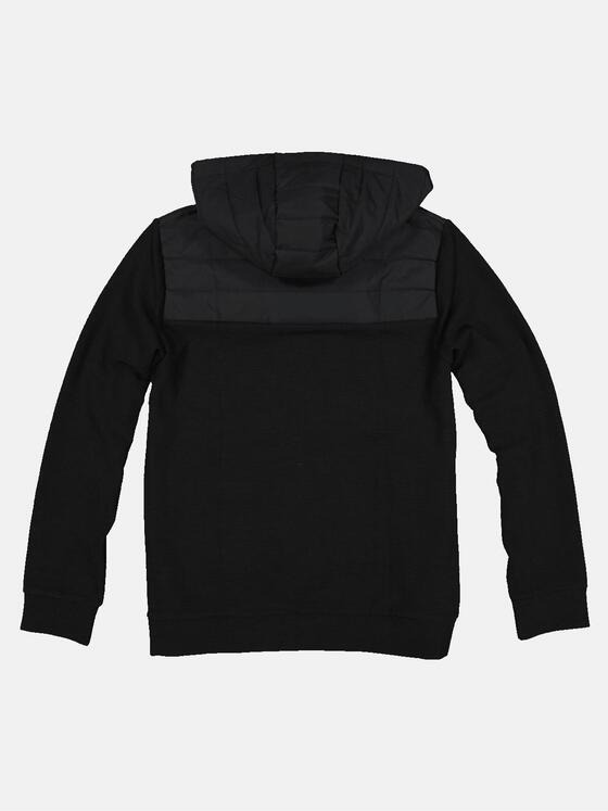 emilio adani Herren Sweatjacke mit Kapuze Schwarz 32771