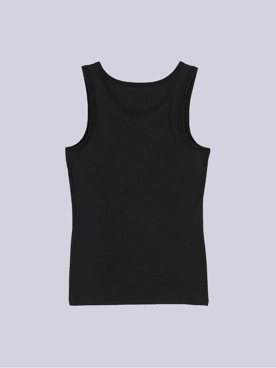 emilio adani Herren Tank-Top uni Schwarz 38168