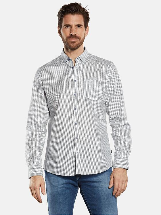 engbers Herren Langarm-Hemd "My Favorite" Blau 34366