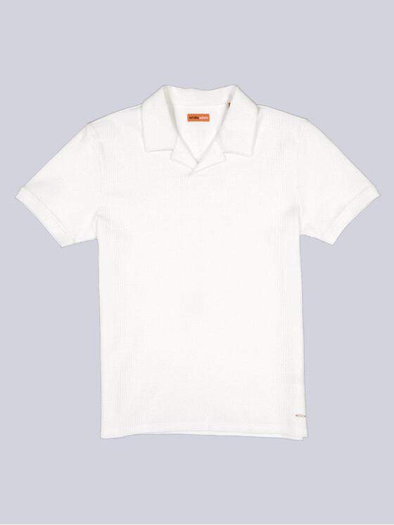 emilio adani Herren Polo-Shirt strukturiert Weiß 38932
