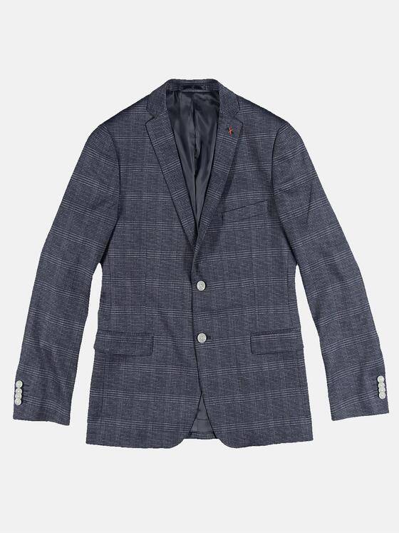 emilio adani Herren Anzugsakko slim fit Indigoblau 31179