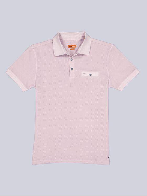 emilio adani Herren Poloshirt mit versteckter Brusttasche Rosa 40766