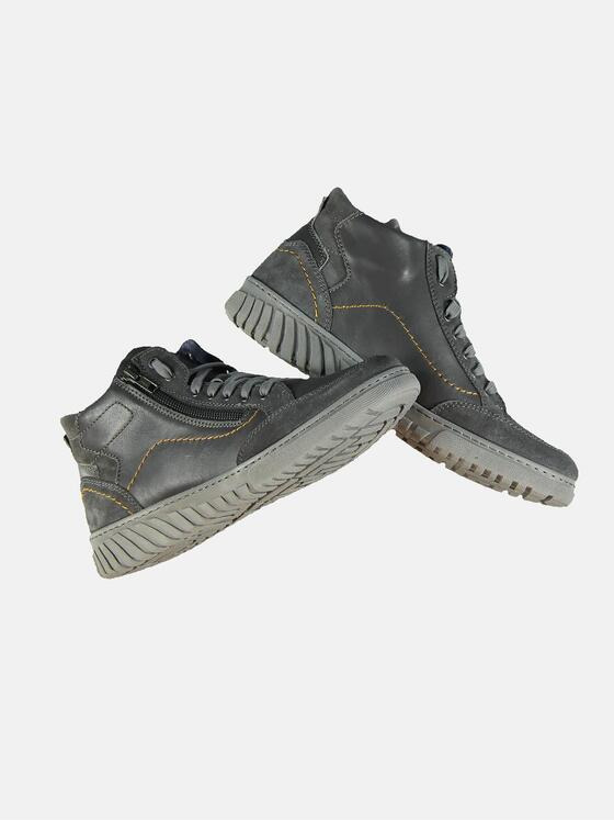 engbers Herren Sneaker mit seitlichem Reißverschluss Grau 31948