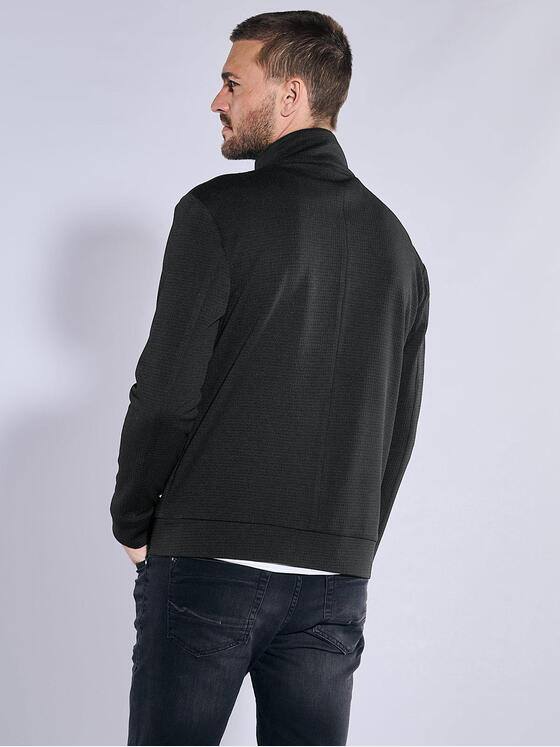 emilio adani Herren Blouson-Jacke strukturiert Schwarz 37260