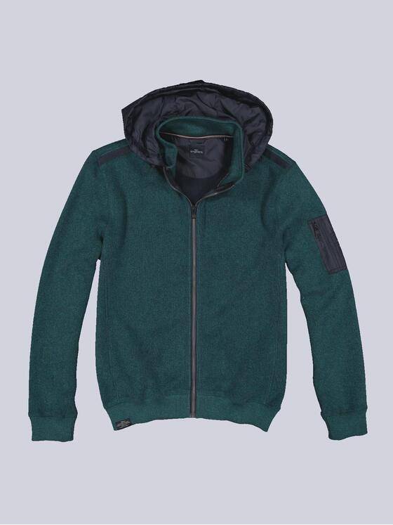 engbers Herren Sweatjacke Kapuze Petrolgruen 33754