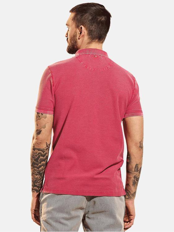 emilio adani Herren Poloshirt strukturiert Violett 31628