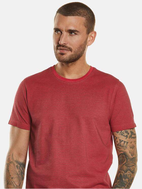 emilio adani Herren T-Shirt gestreift Rot 34345