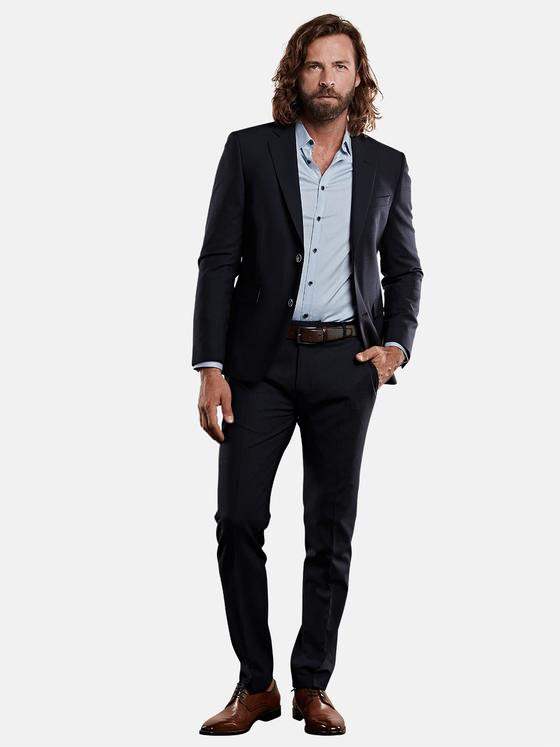 emilio adani Herren smartes Business-Sakko Blau 29020