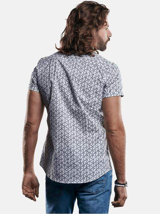 emilio adani Herren elastisches Hemd in maskuliner Passform Grau 29323
