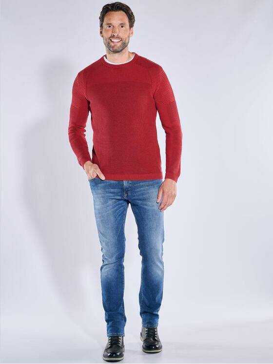 engbers Herren Pullover aus Baumwolle Rot 39508