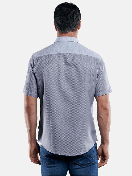 engbers Herren Hemd mit Kontrastware Saphirblau 29450