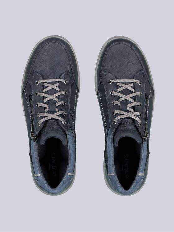 engbers Herren Sneaker mit Reißverschluss Blau 35630
