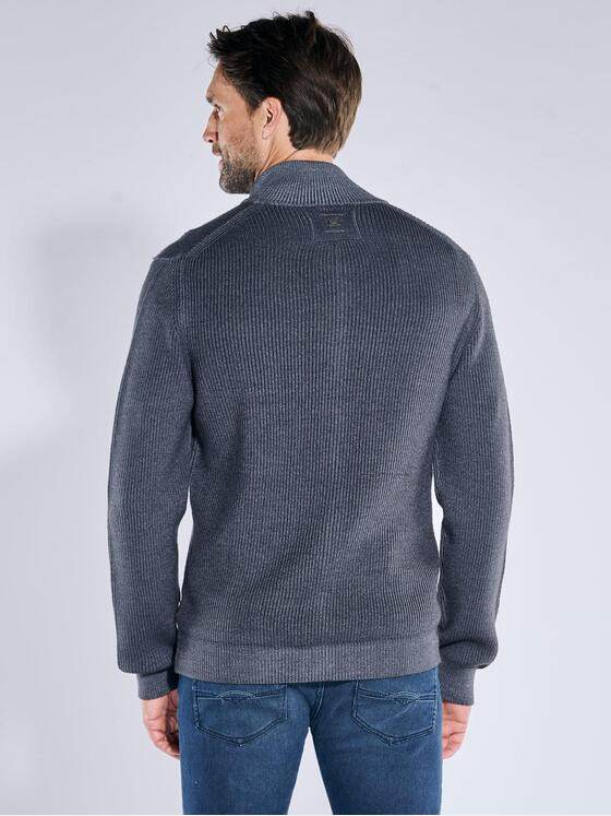 ENGBERS GERMANY Herren Strickjacke mit Merinowolle Grau 39951