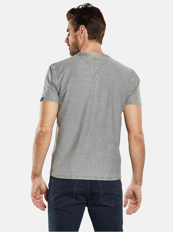 engbers Herren Henley Shirt strukturiert Grau 34533