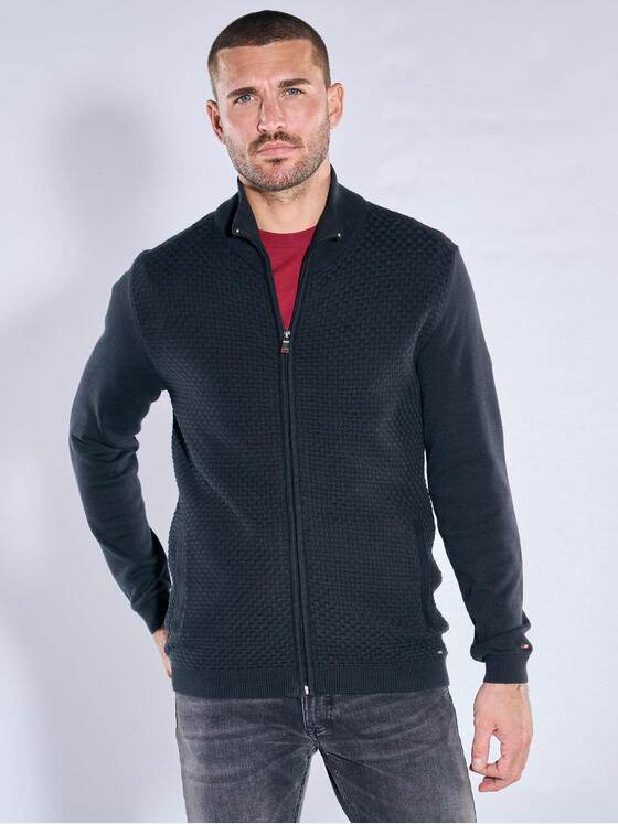 emilio adani Herren Cardigan Schwarz 39919