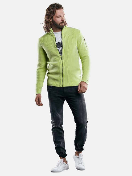 emilio adani Herren Modische Strickjacke Gelb 29281