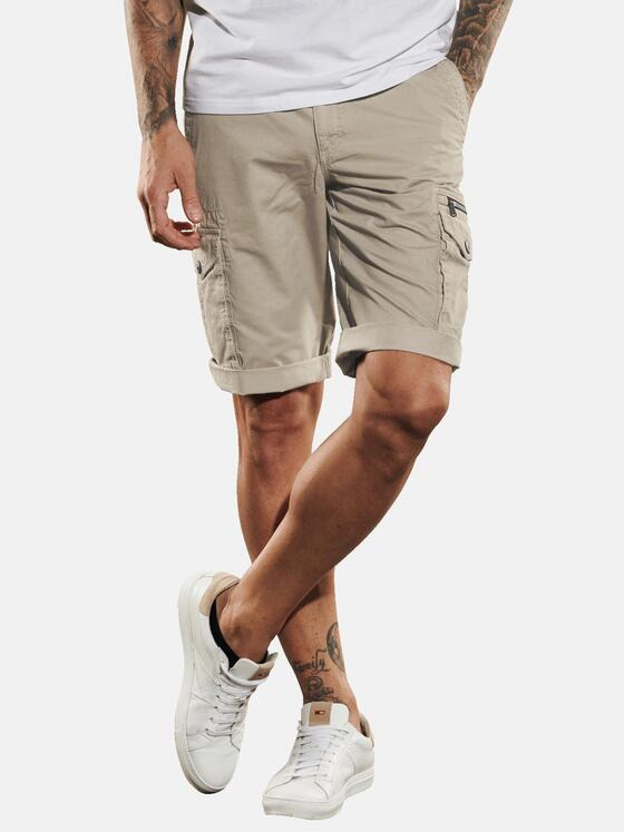 emilio adani Herren Cargo-Bermuda regular Beige 35012