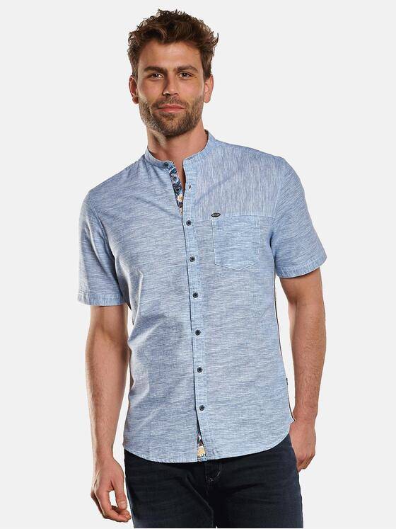 engbers Herren Kurzarm-Hemd uni Brilliantblau 33260