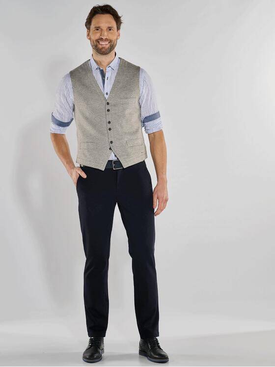 engbers Herren Sakko-Weste strukturiert Beige 36365