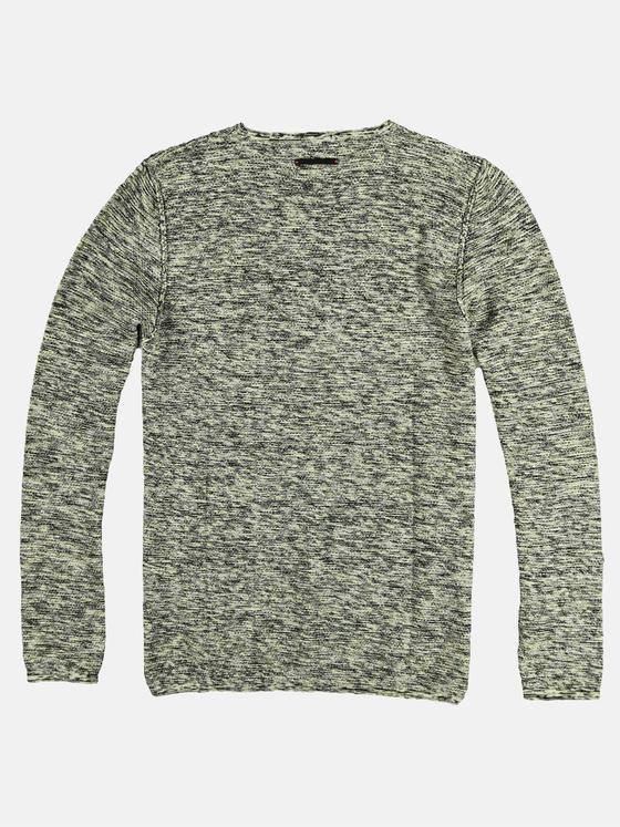 emilio adani Herren softer Pullover mit Strukturoberfläche Gelb 28895
