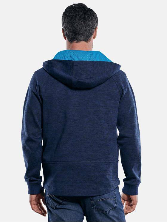 engbers Herren Sportive Sweatjacke mit Outdoor-Details Marineblau 29757