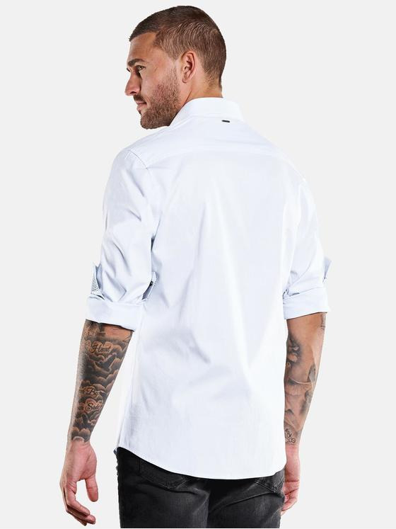 emilio adani Herren Langarm-Hemd "My Favorite" Blau 36204