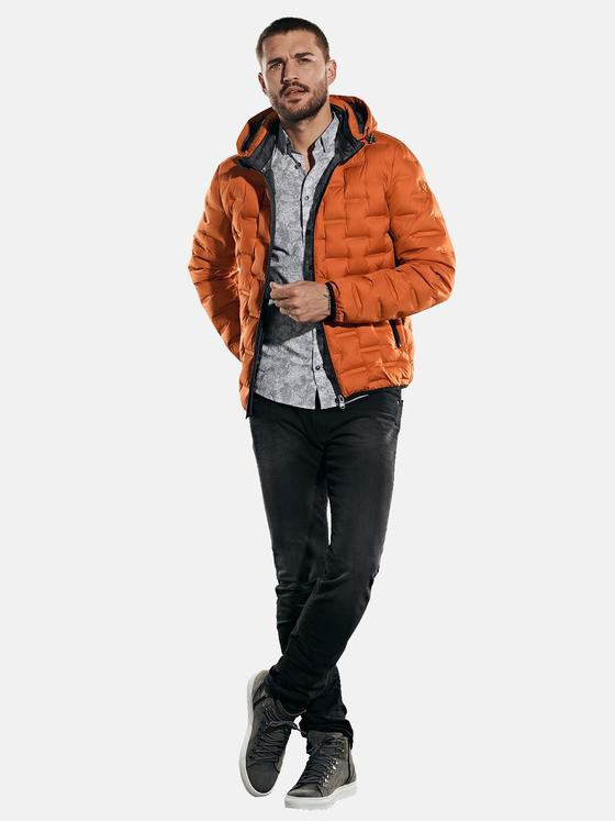 emilio adani Herren Jacke in neuer Steppoptik Orange 31859