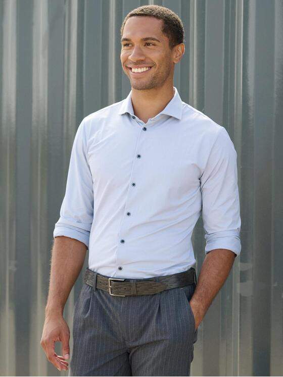 emilio adani Herren Hemd uni Brilliantblau 39853