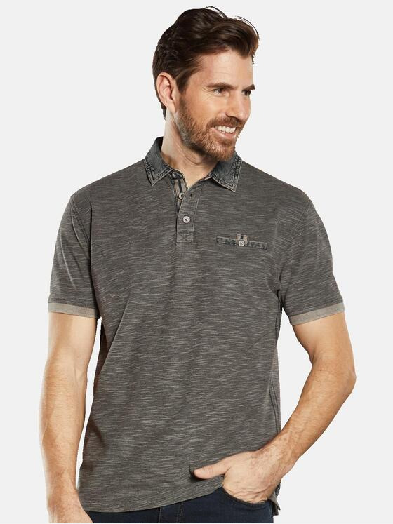 engbers Herren Polo-Shirt gemustert Braun 34530