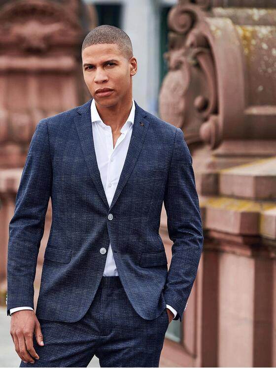 emilio adani Herren Anzughose "slim fit" Blau 32082
