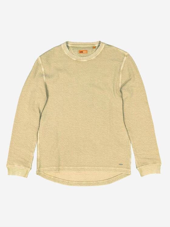 emilio adani Herren Sweatshirt strukturiert Gelb 37722