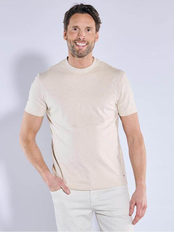 engbers Herren T-Shirt regular Beige 38700