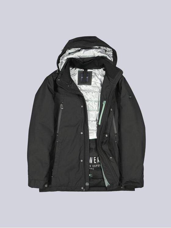 engbers Herren Funktionsjacke mit abnehmbarer Kapuze Schwarz 39251