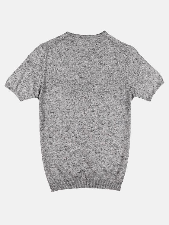 emilio adani Herren modischer Halbarm Pullover aus italienischem Garn Grau 29535
