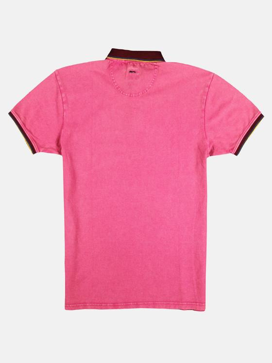 engbers Herren Poloshirt mit Konrasteffekten Rosa 29220